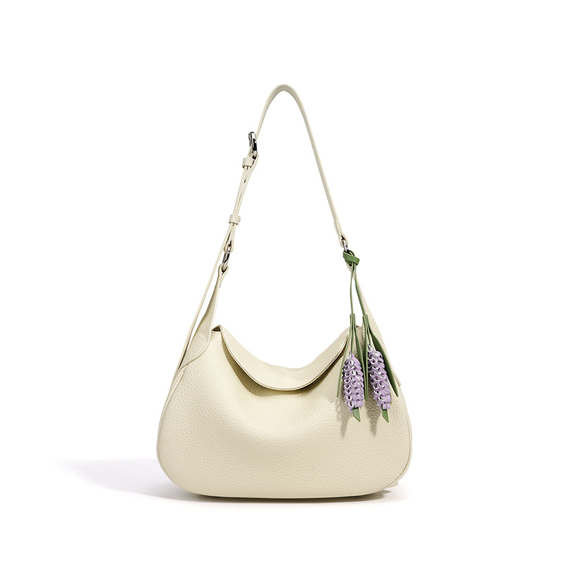 Early Spring Exquisite Crescent New Underarm Bag, Niche Minimalist Genuine Leather Crossbody Bag, Casual High-End Women's Shoulder Bag - Thumbnail 5