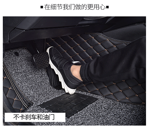 Car Wire Ring Floor Mats Single Piece Car Interior Main Driver and Passenger Rear Carpet Type Car Mats Special Car Models