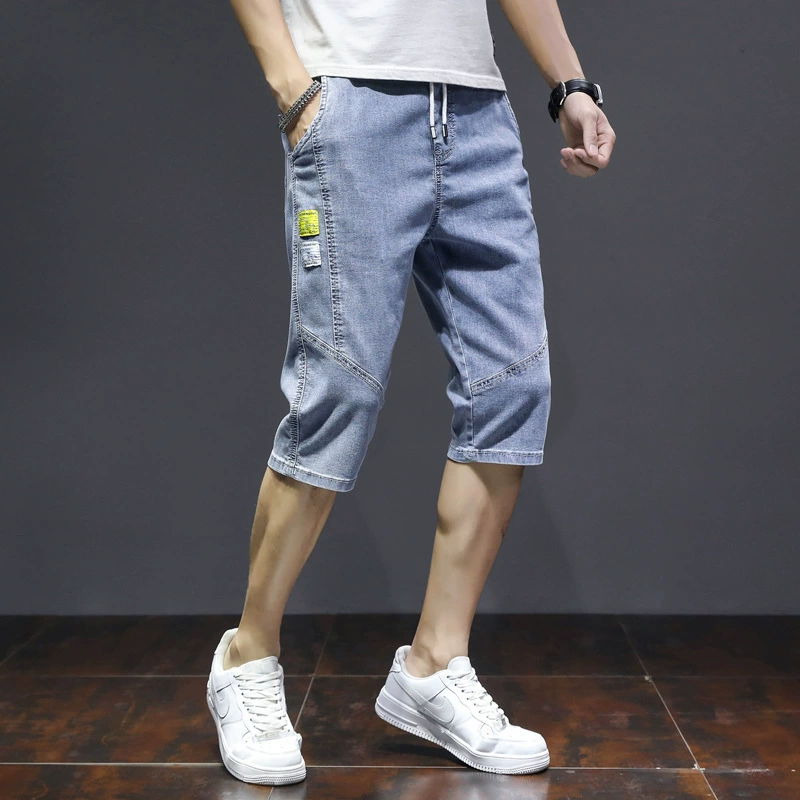 Летние шорты, тонкие брюки, джинсы, oversize, свободный прямой покрой