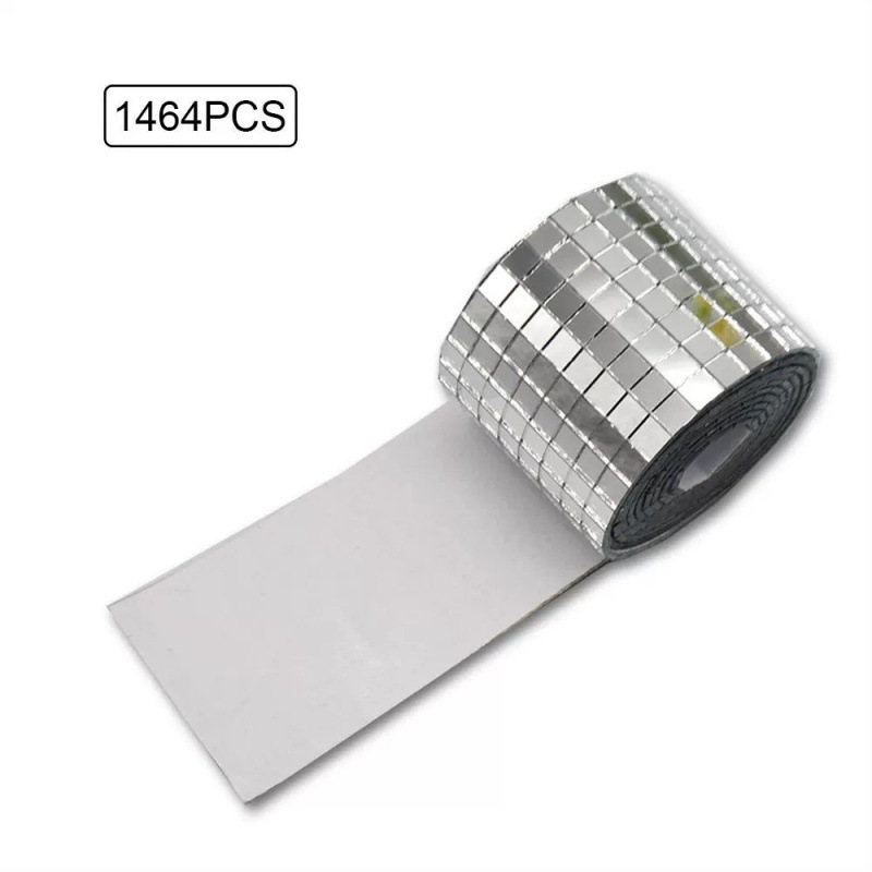 Samoprzylepne mozaikowe soczewki szklane DIY Home 3D wodoodporne dekoracje ślubne naklejki ścienne KTV odblaskowe kule_voghion.com