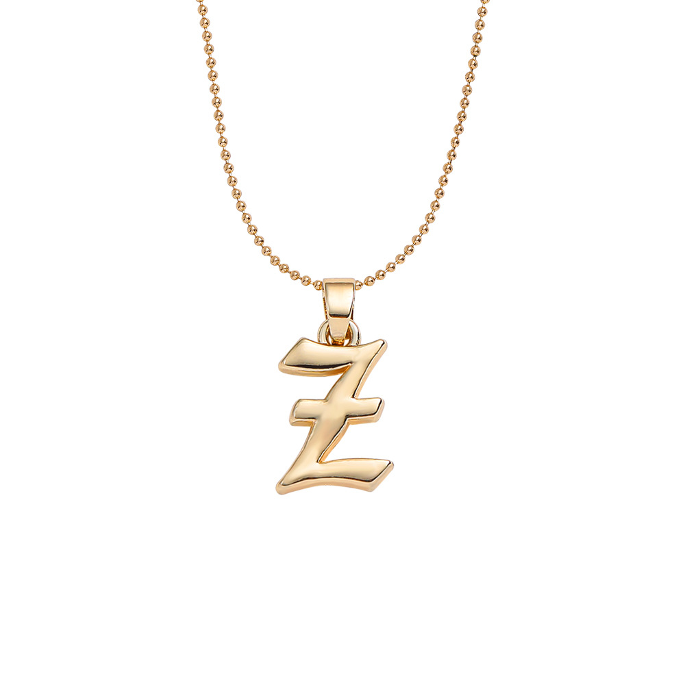 Collier Pendentif Lettre Anglaise Ancienne Créative display picture 16