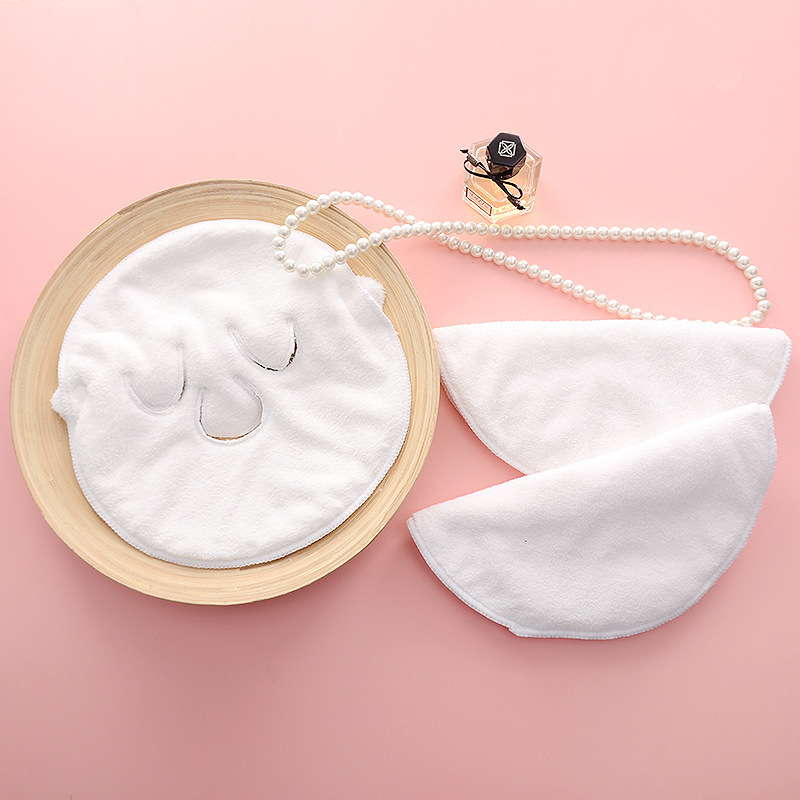 Hot compress towel beauty facial steam heating membrane towel coral fleece skin care mask face towel shake fast wholesale