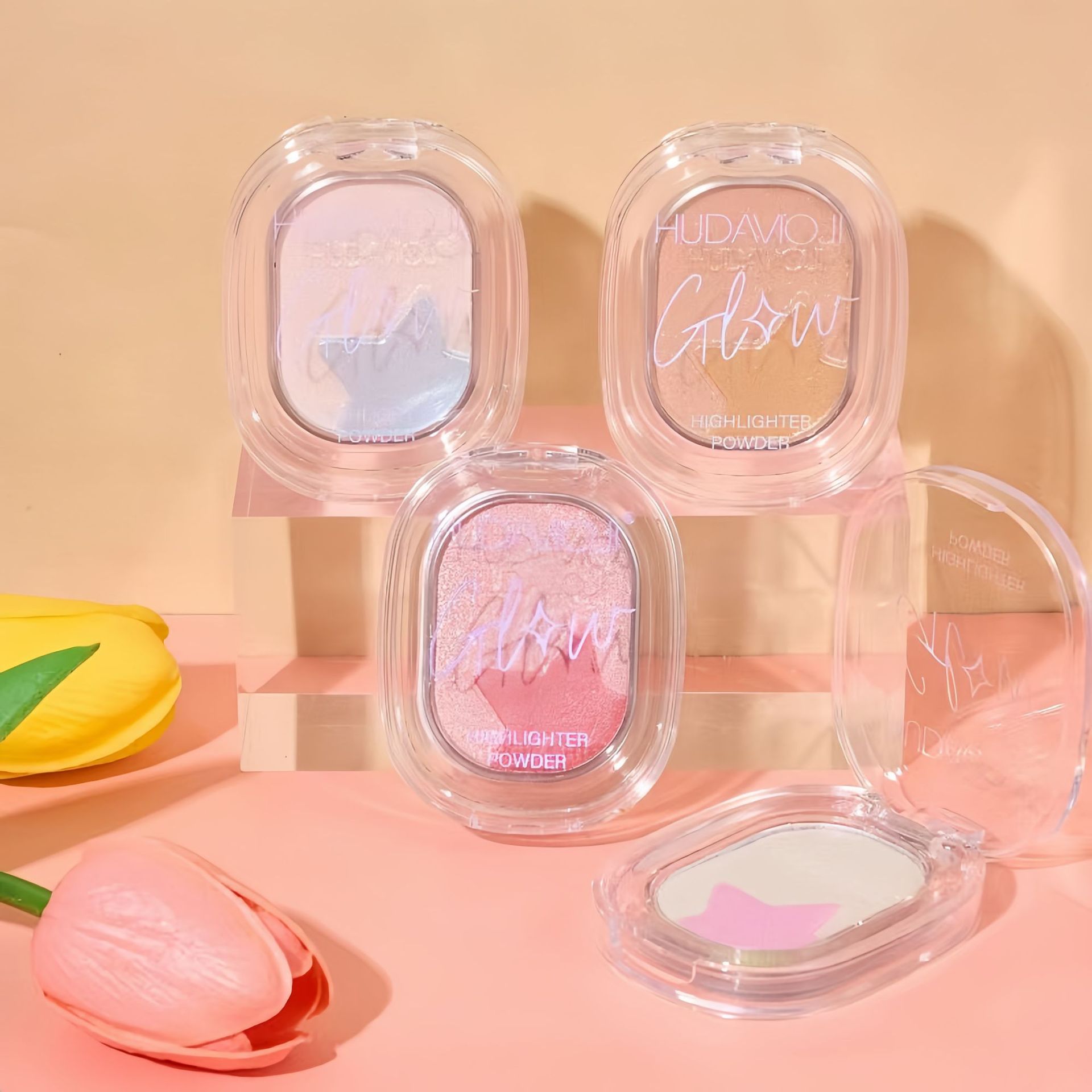 Maquillaje transfronterizo al por mayor estrellas polvo de brillo perlado lleno brillante polvo de mejora de la cara