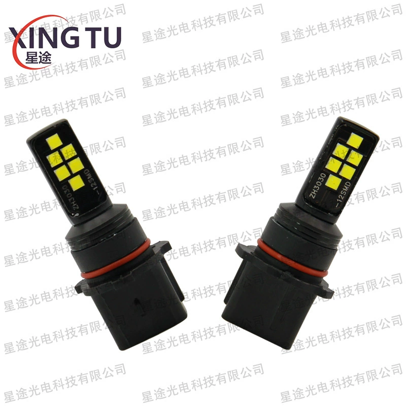 Автомобиль модифицированный светодиодный противотуманный фонарь P13W 3030 21SMD Высокая мощность Выярная линза Дневная дорожная лампочка