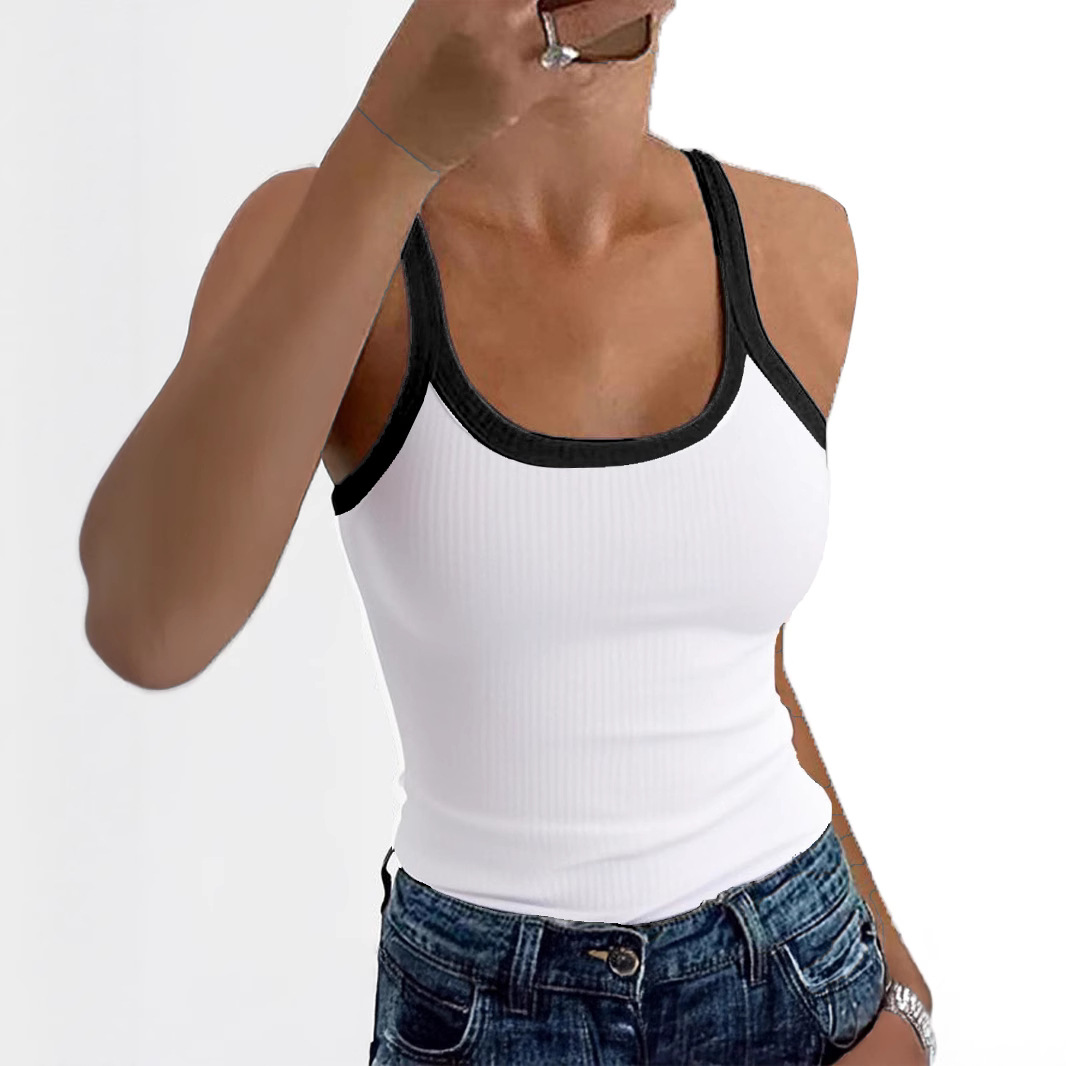 European and American Style Sweet and Sexy Camisole Women's 2025 Summer Style Sleeveless Bottoming Top for Inner Wear and Outer Wear