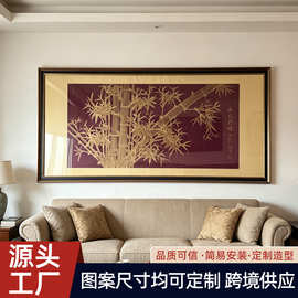 玄关装饰画轻奢走廊过道壁画灯高档大气入户发光挂画灯光模式可选