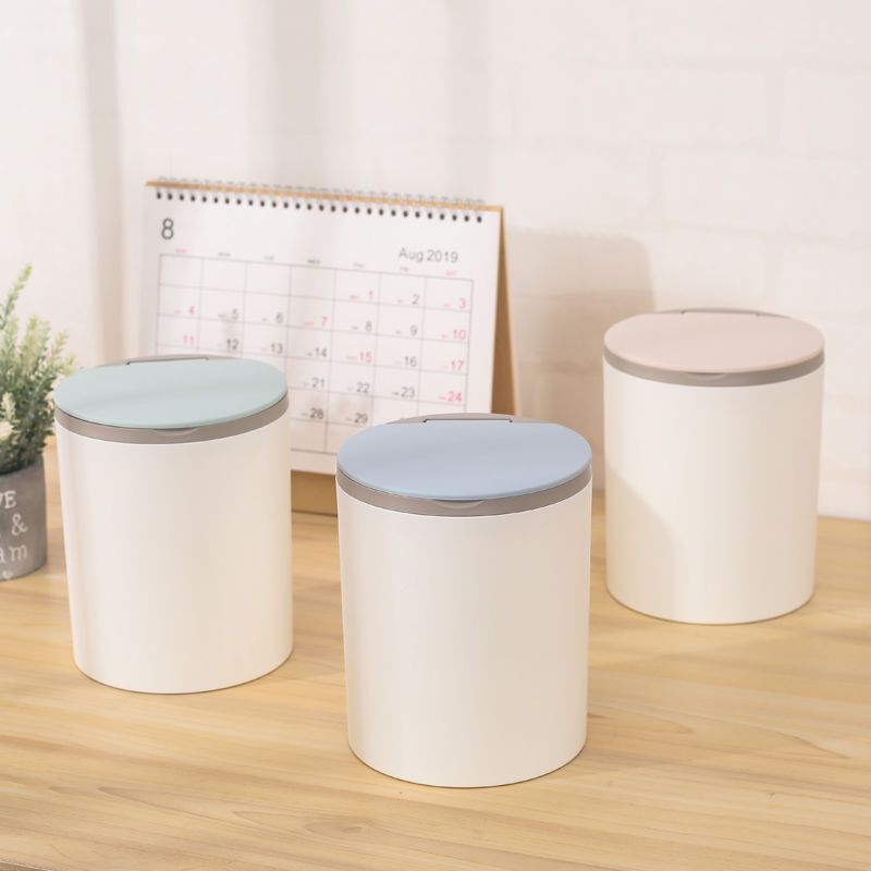 Big Sale) Desktop Trash Can, Desk, Coffee Table, Dining Table, Mini Bedside Small Trash Box, Trash Can, Small Table