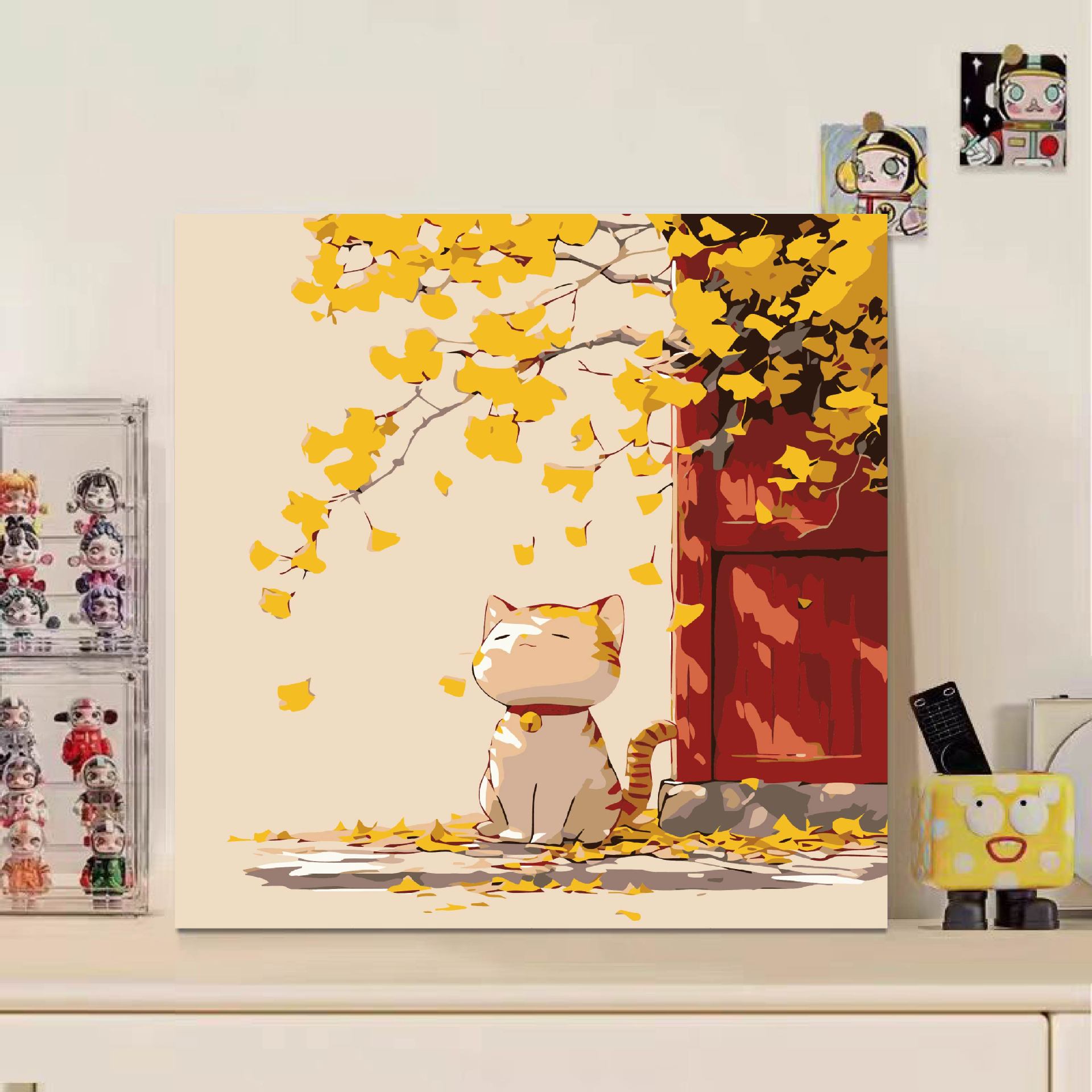 Niños didiy pintura digital acrílico relleno de pintura de dibujos animados pintura de pintura a mano 20 * 20