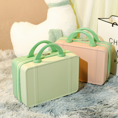 Retro 14-inch cosmetic case mini suitcase small suitcase souvenir password suitcase storage cosmetic bag