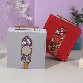 新中式流苏锦盒情人节手提礼品盒结婚礼物包装盒伴手礼盒子定制