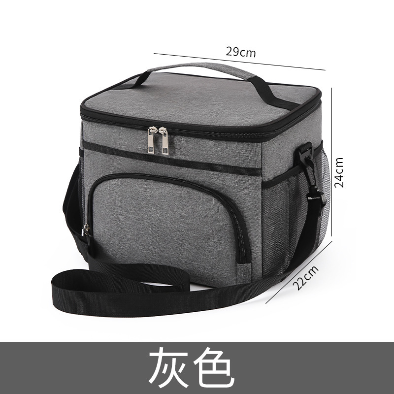 Nuevo Amazon Venta caliente 15l grueso aislamiento térmico bolsa de gran capacidad al aire libre picnic bolsa de almuerzo bolsa de trabajo bolsa de almuerzo