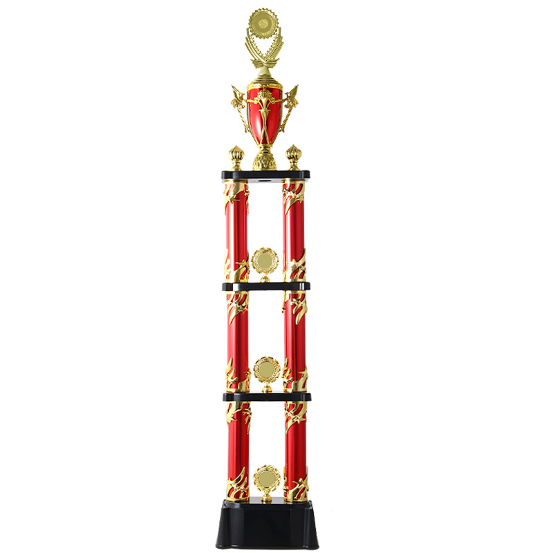 Trofeos de dos pilares personalizados, cartas de boxeo, cuentas de pelas, carreras de vehículos de equilibrio de artes marciales, carreras de gran trofeo de alta gama