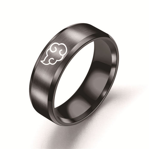  Spring New Religious Buddha Cloud Qingyun Stainless Steel Ring Chinese Trend Men's Titanium Steel Ring Manufacturer Wholesale