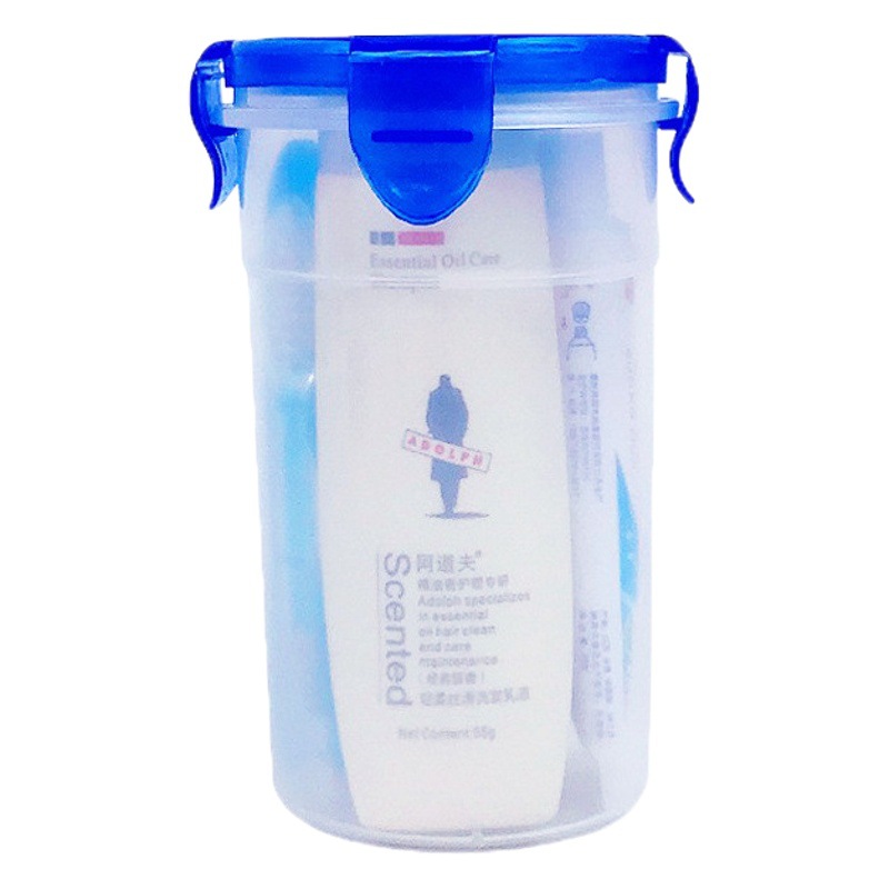 Travel Set with Shampoo and Shower Gel Toothpaste Travel and Hotel Supplies Portable Travel Wash Cup for Men and Women