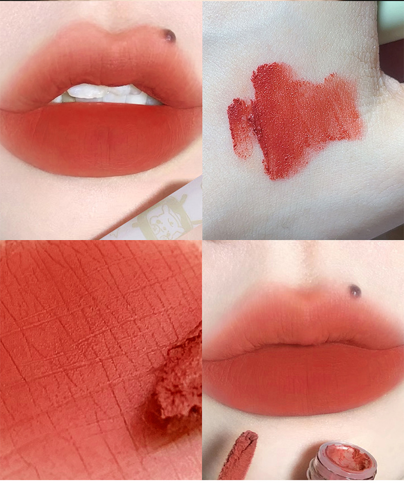 Sensory Party, Fresh and Cute rabbit Lip Gloss Set of Six pieces, matte velvet Whitening Moisturizing Lip gloss wholesale undefined