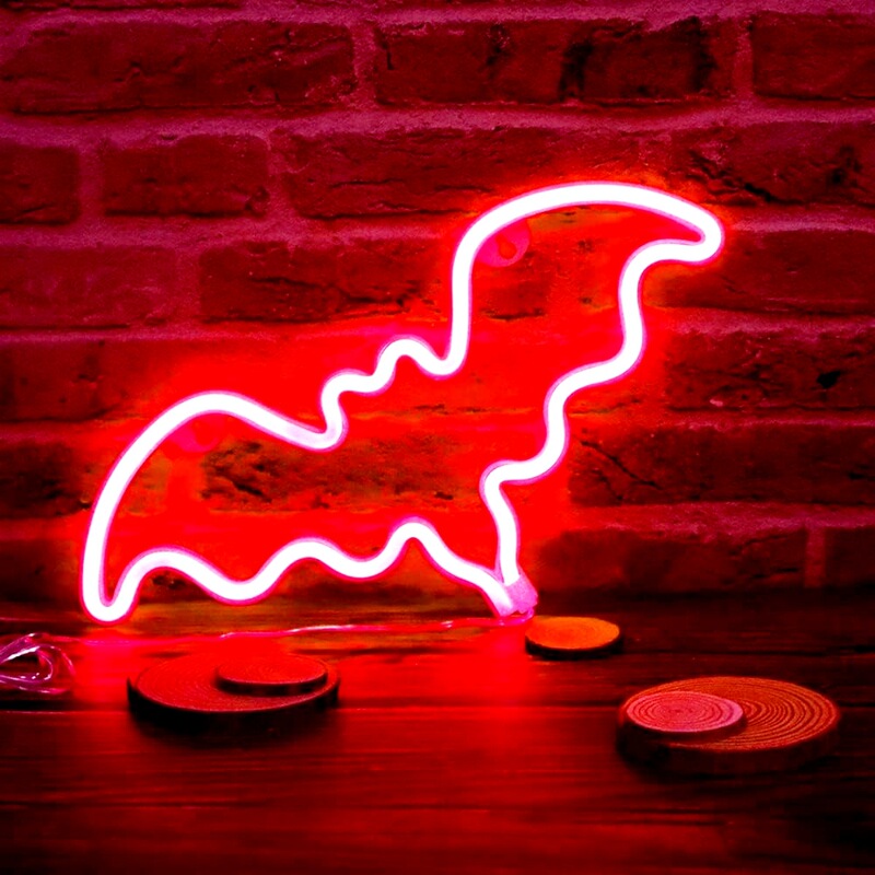 Bat Led Neon Light Halloween Home Bedroom Wall Decoration Light Holiday Popular Party Luminous Atmosphere Light Bat Led Neon Light Halloween Home Bedroom Wall Decoration Light Holiday Popular Party Luminous Atmosphere Light