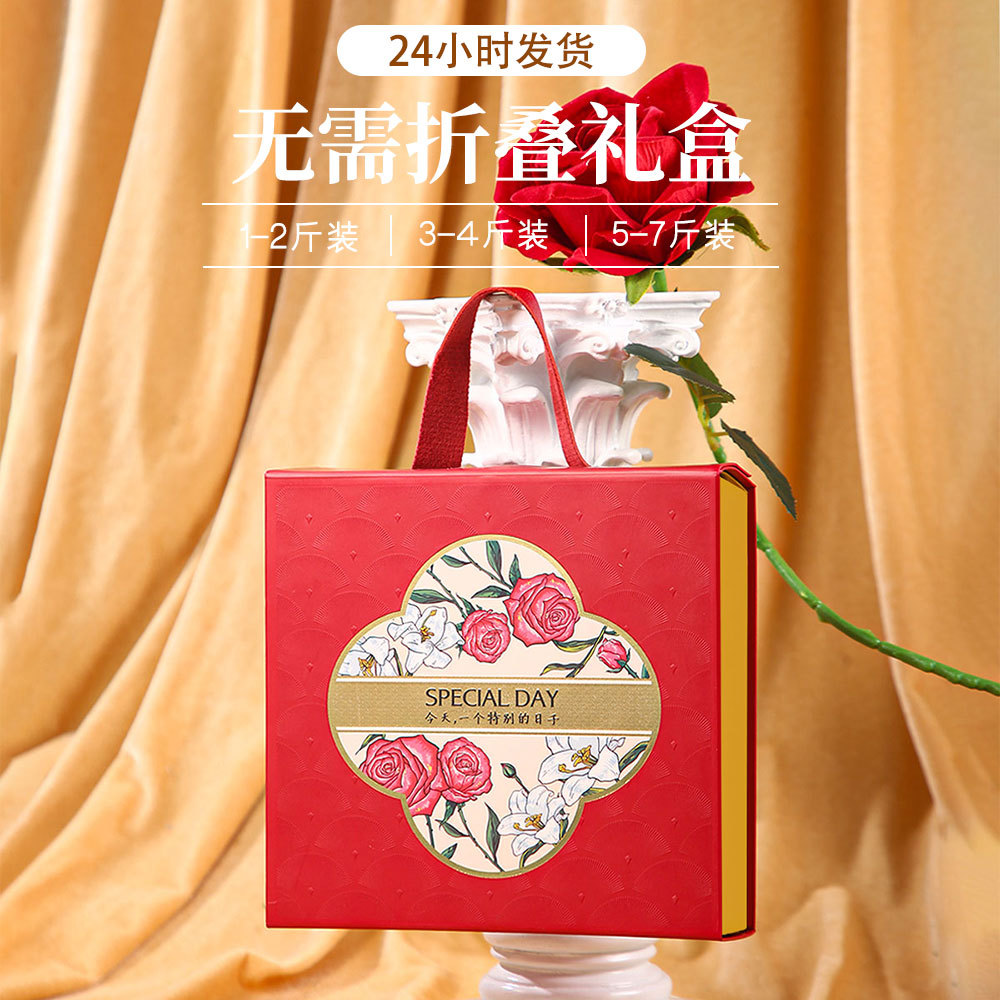 典雅欧式礼品伴手礼盒小糖盒喜庆朋友礼物包装大气轻奢小糖盒空盒