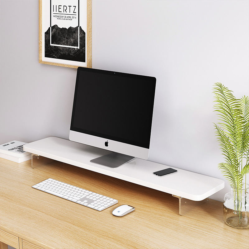 Desktop Computer Monitor Elevated Rack Solid Wood Screen Storage Bracket Laptop Heat Dissipation Storage Base