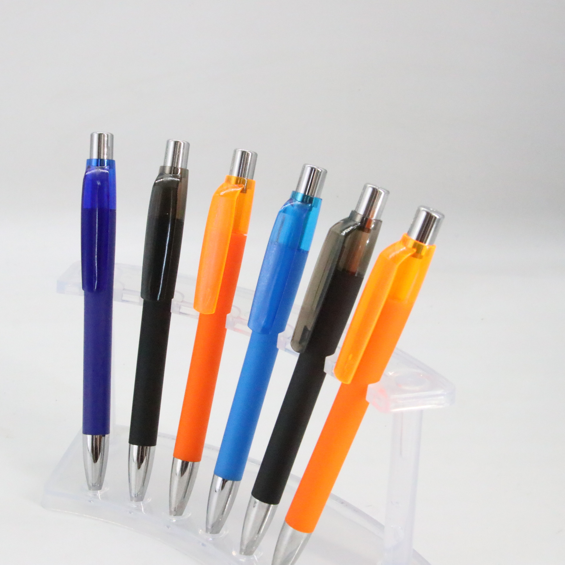 Prensa bolígrafo bala recarga pluma de plástico cuerpo láser logotipo fábrica al por mayor Oficina escuela suministros