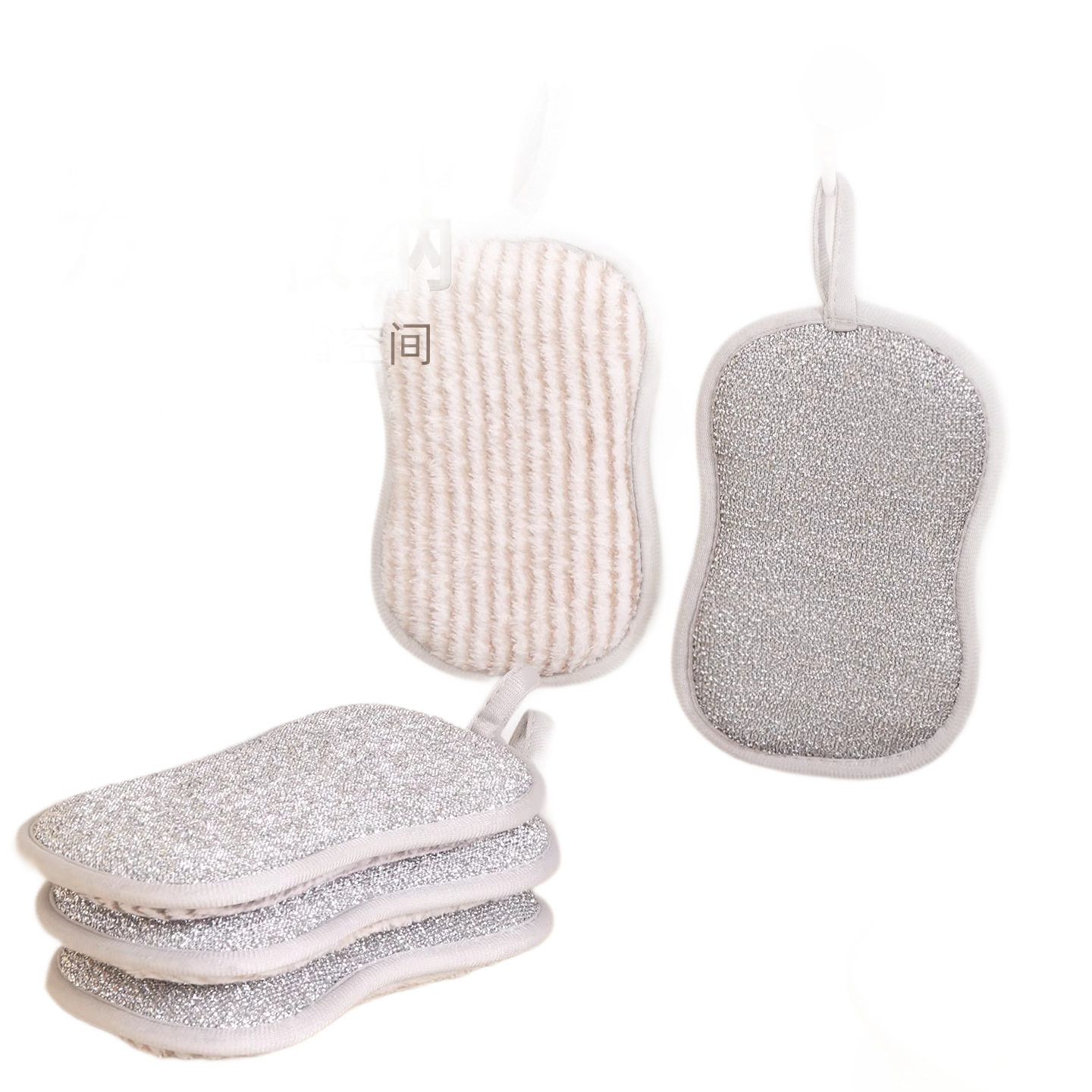 Paño de alambre de acero para lavavajillas sin aceite especial para cocina para cepillar platos artefacto mágico de doble cara grueso para cepillar la olla sin dañar la olla bola de alambre de acero