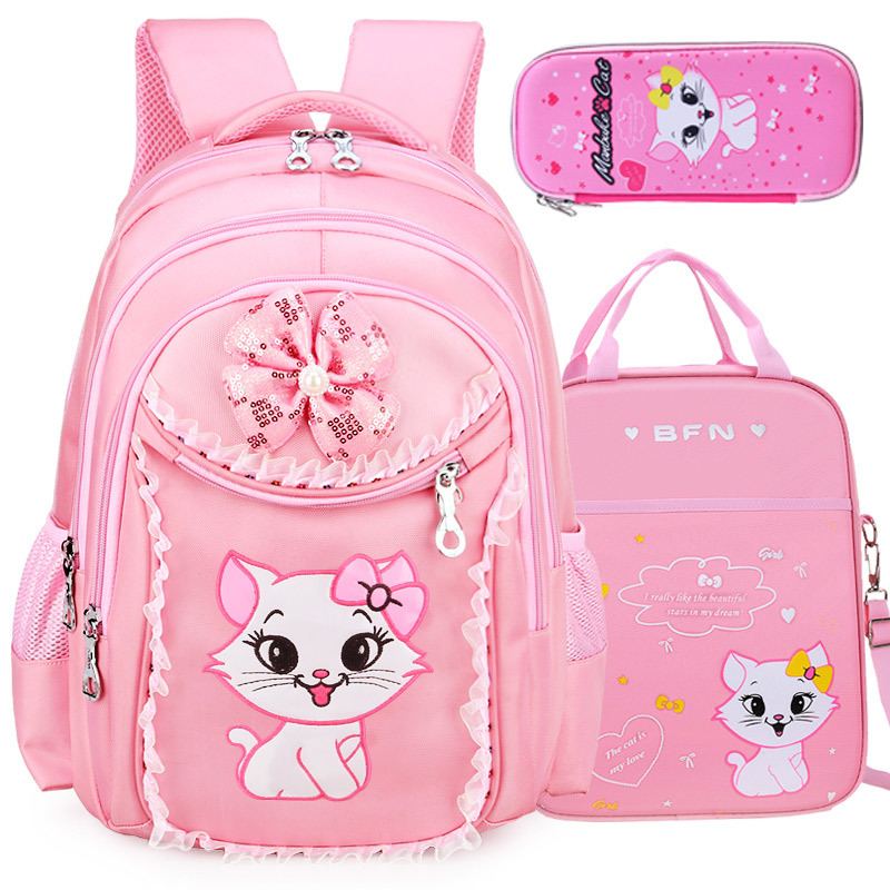 Nuevas mochilas para niños de grado 1 - 3 - 6 princesa coreana encantadora 7 - 9 - 12 años de edad escolares mochila