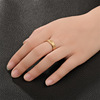 Fashionable universal ring stainless steel for beloved, trend accessories, suitable for import, wholesale