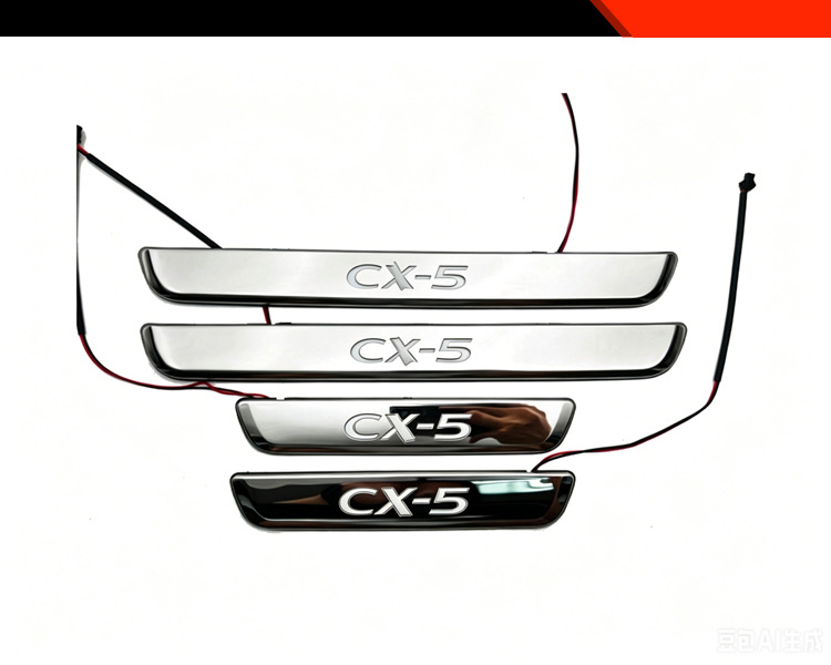 Suitable for 26 Models of Mazda Cx-5, Special Led Welcome Door Sill Strips with Lighted Pedals from the Original Manufacturer
