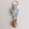 Flower-shaped, apricot, wooden, blue, flowered