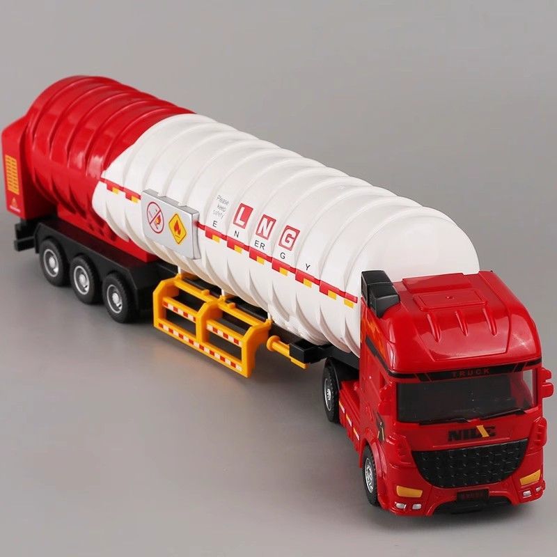 Gran camión cisterna juguete niño simulación de inercia camión cisterna juguete modelo de ingeniería de niños