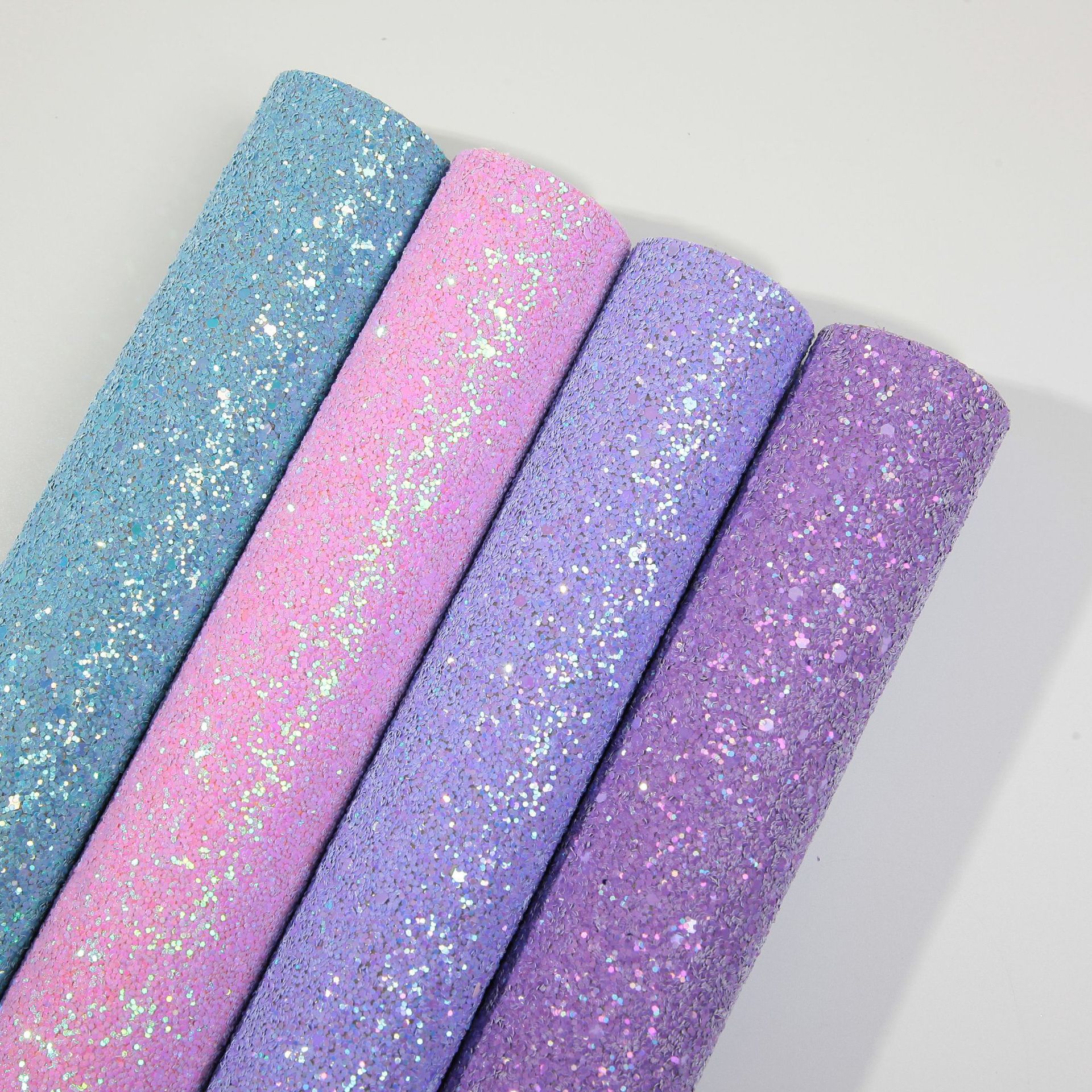 Light Luxury Dreamy Candy Color Thick Glitter Ceramic Glaze Sequin Pu Notebook Bow Jewelry Leather