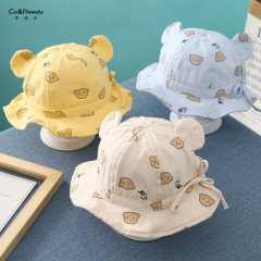 New Bear Ears Baby Mesh Bucket Hat Infant Fisherman Hat Summer Sun Protection Hat Summer Baby Sun Hat