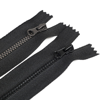 3號玉米牙樹脂拉鏈閉尾20cm黑色拉鎖 服裝箱包口袋拉鏈條批發