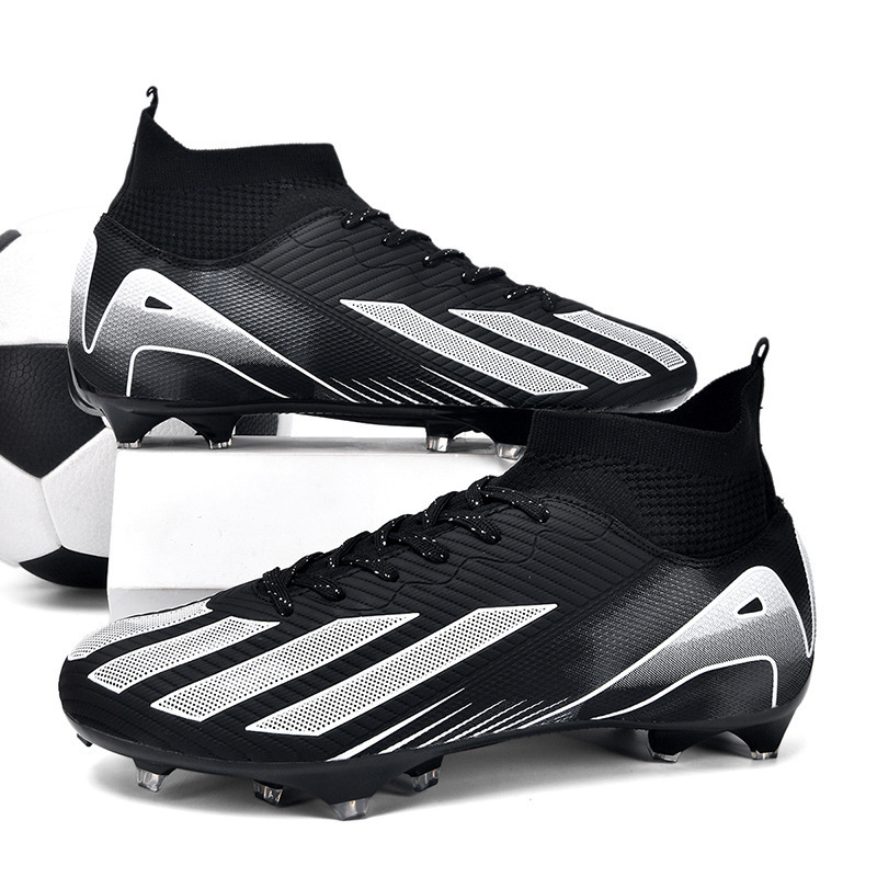 Zapatos de Entrenamiento de Fútbol de Caña Alta para Jóvenes TPU Ligero para Césped Natural y Artificial