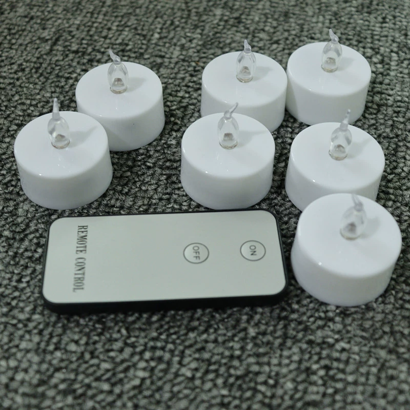 Электронная свеча-таймер с дистанционным управлением и разноцветной подсветкой CR2032 для праздничного оформления свадеб и торжеств