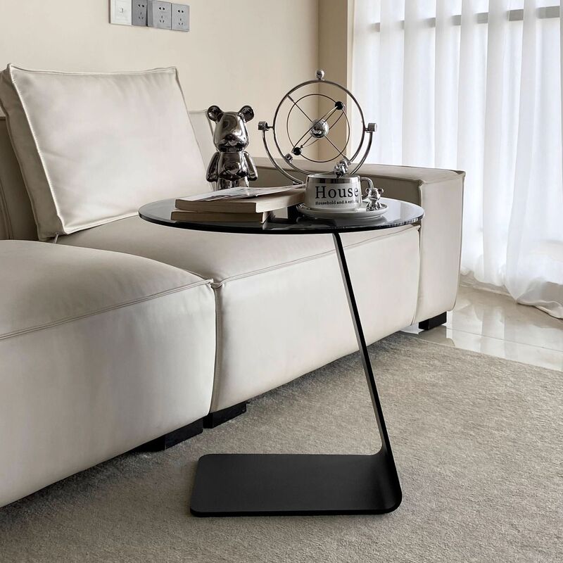 Special Offer Tempered Glass Coffee Table Living Room Light Luxury Sofa Modern Simple High-End Home Round Table Corner Table Small Apartment