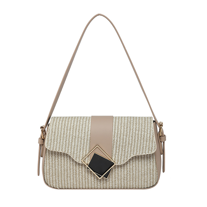 Bolso bajo la axila francés nicho nuevo estilo de primavera 2025 bolso de hombro portátil de moda simple bolso cuadrado