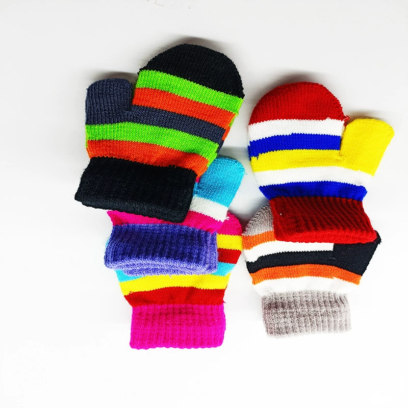Детский крем для рук keep warm для раннего возраста, вязаные перчатки повышенной толщины