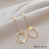 Silver needle, fashionable earrings from pearl, silver 925 sample, Korean style, light luxury style, wholesale