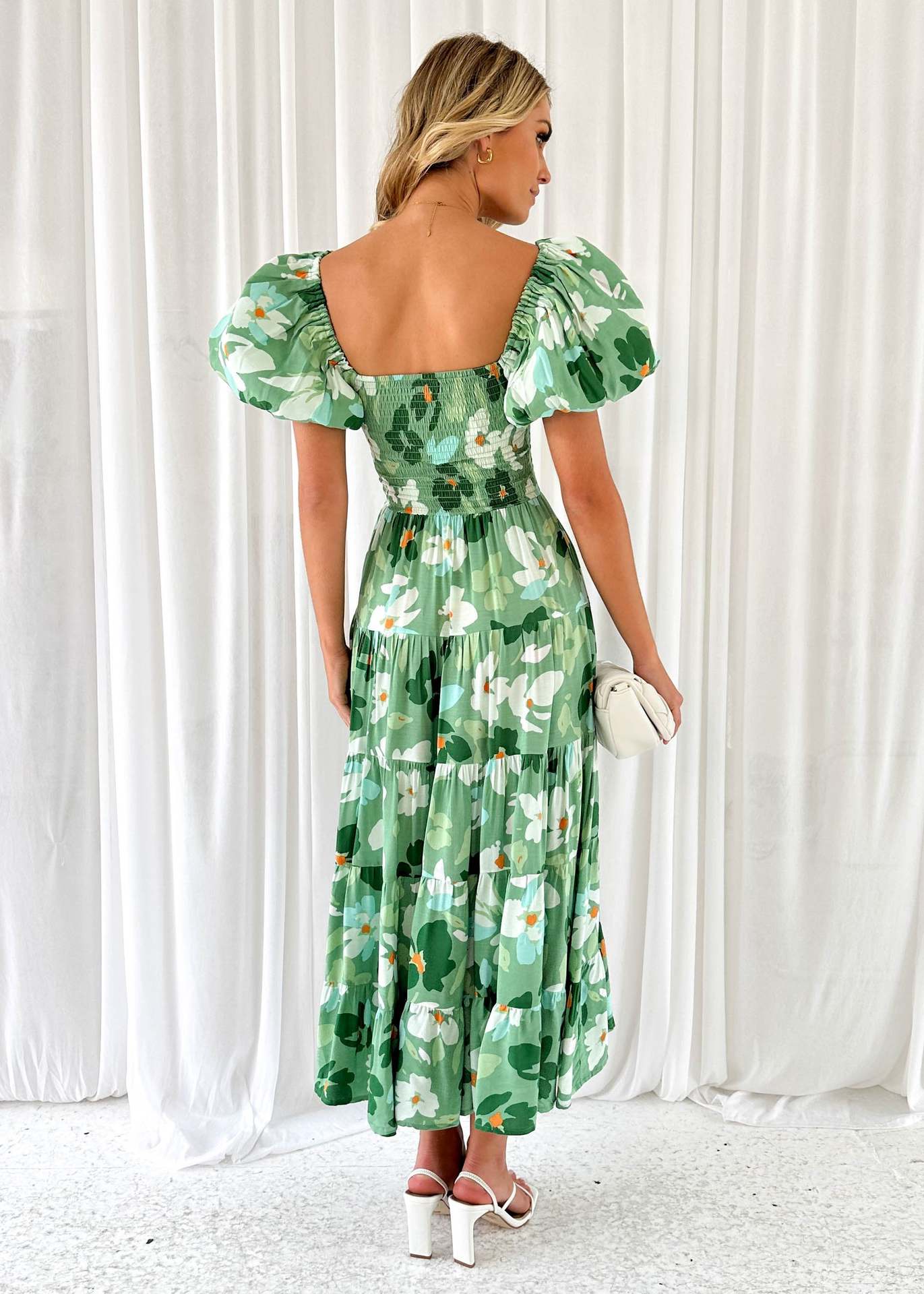 385g Weight Maxi Long Dress Dress Length Type Long Sleeve Sleeve Length Swing Dress Dresses Type Puff Sleeve Sleeve Type Polyester Fabric Type High Waist Waist Line Holiday, Daily Occasion U Neck Neckline Regular Fit Fit Type Plaid, Flower Pattern Summer Season Women's Gender Printing Design Vacation Style Wholesale Women's Vacation Printing Plaid Flower Holiday Daily U Neck Long Sleeve Swing Dress 23