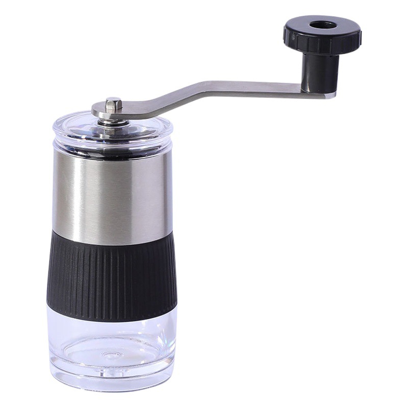 Cross-Border 304 Stainless Steel Hand-Cranked Coffee Grinder, Portable Adjustable Coarseness Coffee Grinder, Labor-Saving Manual Medicine Grinder