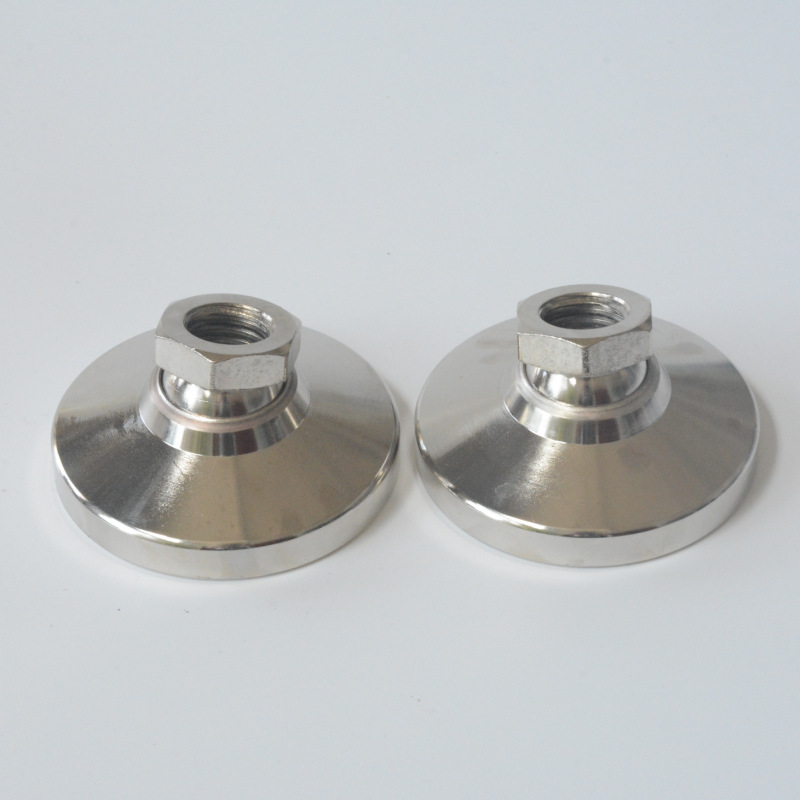 M20内螺纹万向脚垫 球头连接304不锈钢万向脚杯 重型设备调整脚垫