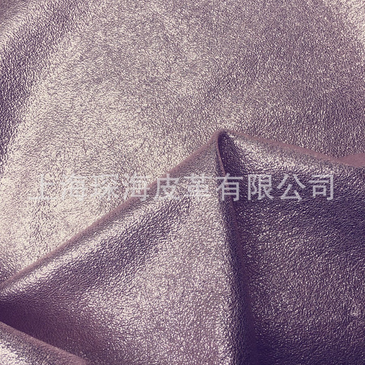 头层黄牛皮 面料 皮革皮料 手工DIY 软牛皮 金粉色