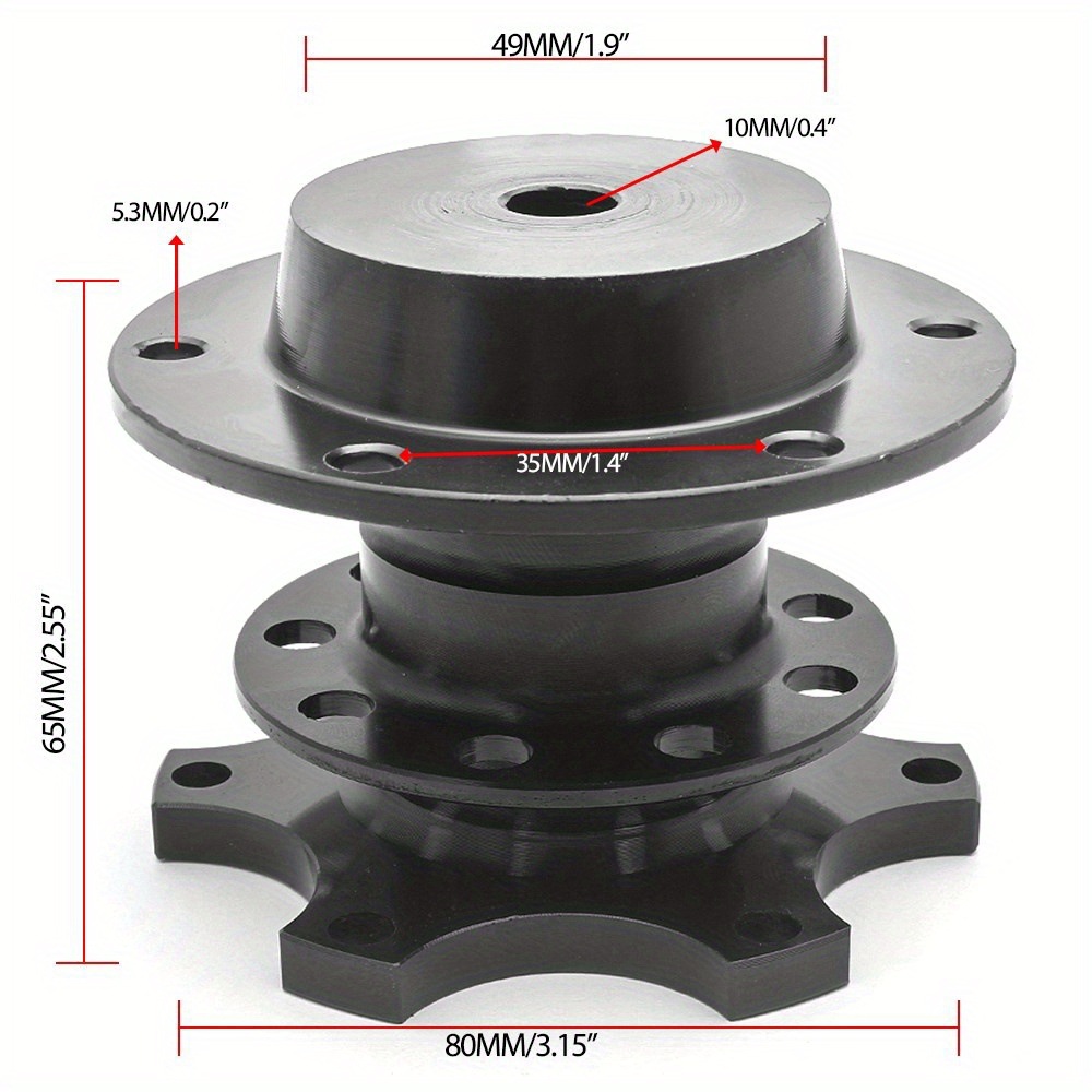 Cross-Border Car Modification Parts Racing Formula Steering Wheel Universal Aluminum Alloy Quick Release Device for Quick Disassembly