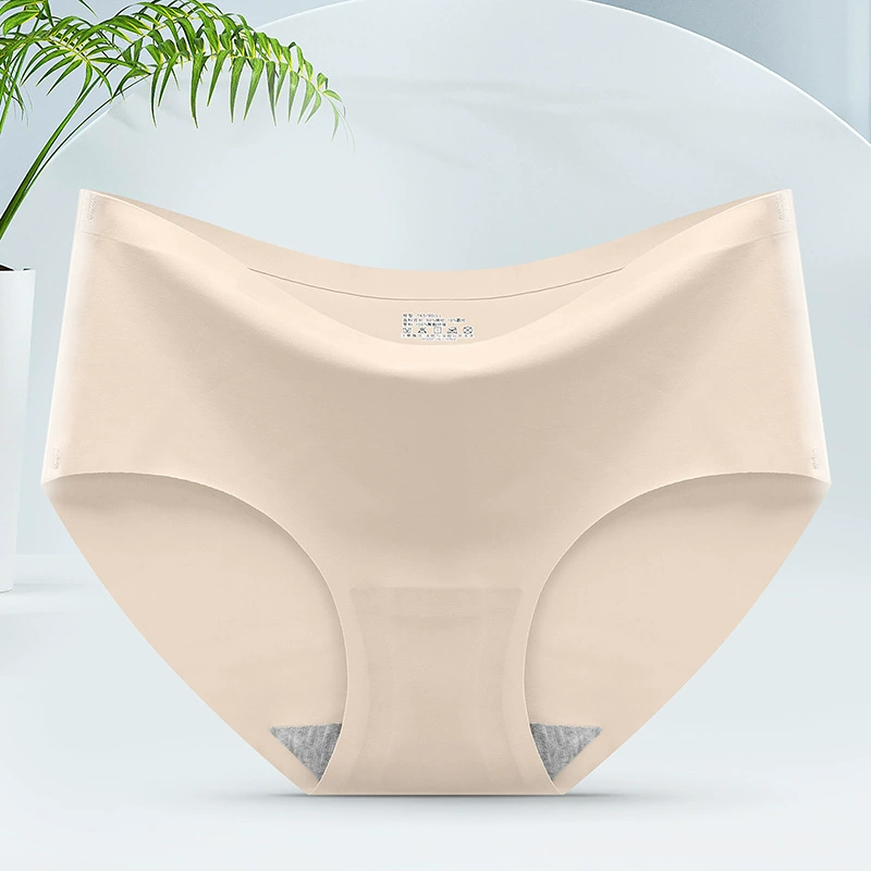 Silk Panties, Women’s Mid-Rise Seamless Underwear, Soft Stretch Fabric, Multiple Colors