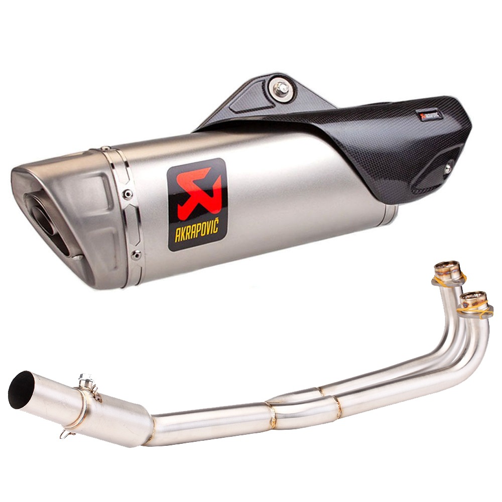 Motorcycle Modified Exhaust Pipe Stainless Steel Front Section Scorpio Exhaust Pipe Full Section Suitable for Guangyang Kymco Ak550