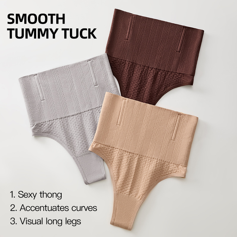 Seamless Knitted Foreign Trade Women's Briefs, Waist-Cinching, Butt-Lifting, Body-Shaping, Tummy-Tucking, High-Waisted, Seamless Thong Seamless Knitted Foreign Trade Women's Briefs, Waist-Cinching, Butt-Lifting, Body-Shaping, Tummy-Tucking, High-Waisted, Seamless Thong