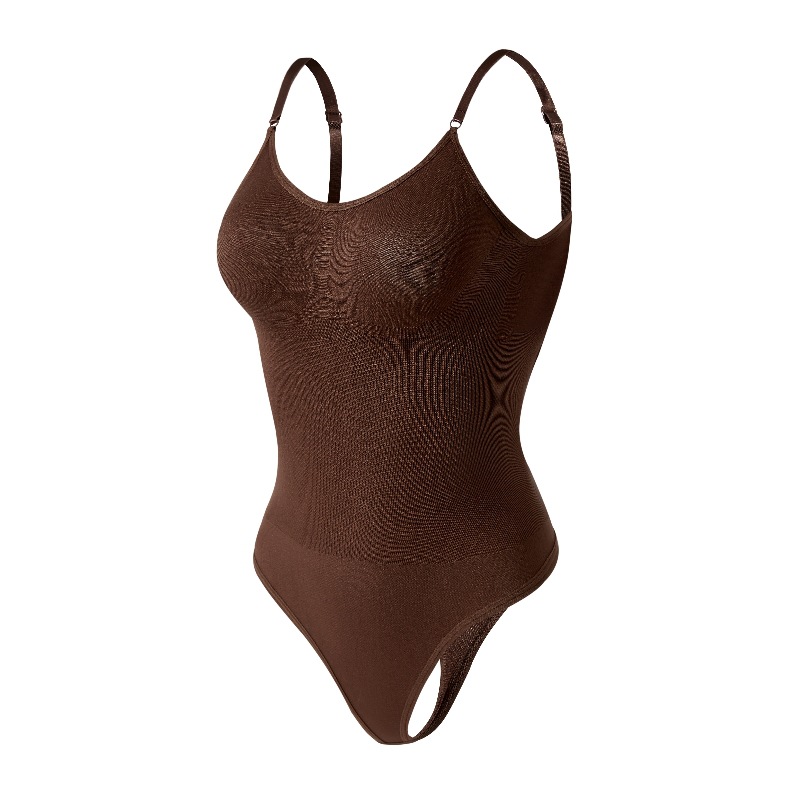 Body Moldeador con Espalda Descubierta de Nylon Sin Costuras Realce y Control de Abdomen