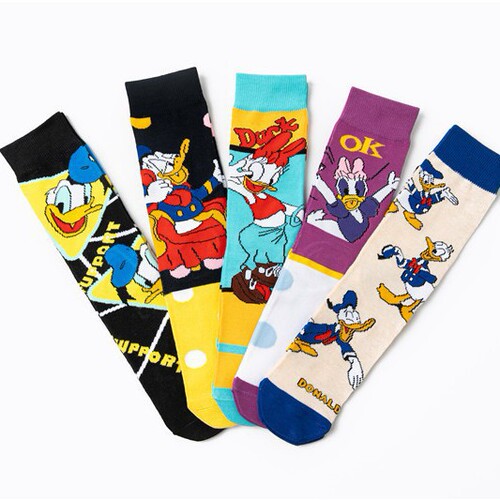 Female Four Seasons Anime Tang Mouse Male Cotton Rice Old Duck Popular Trend Socks Male Socks Ins Socks
