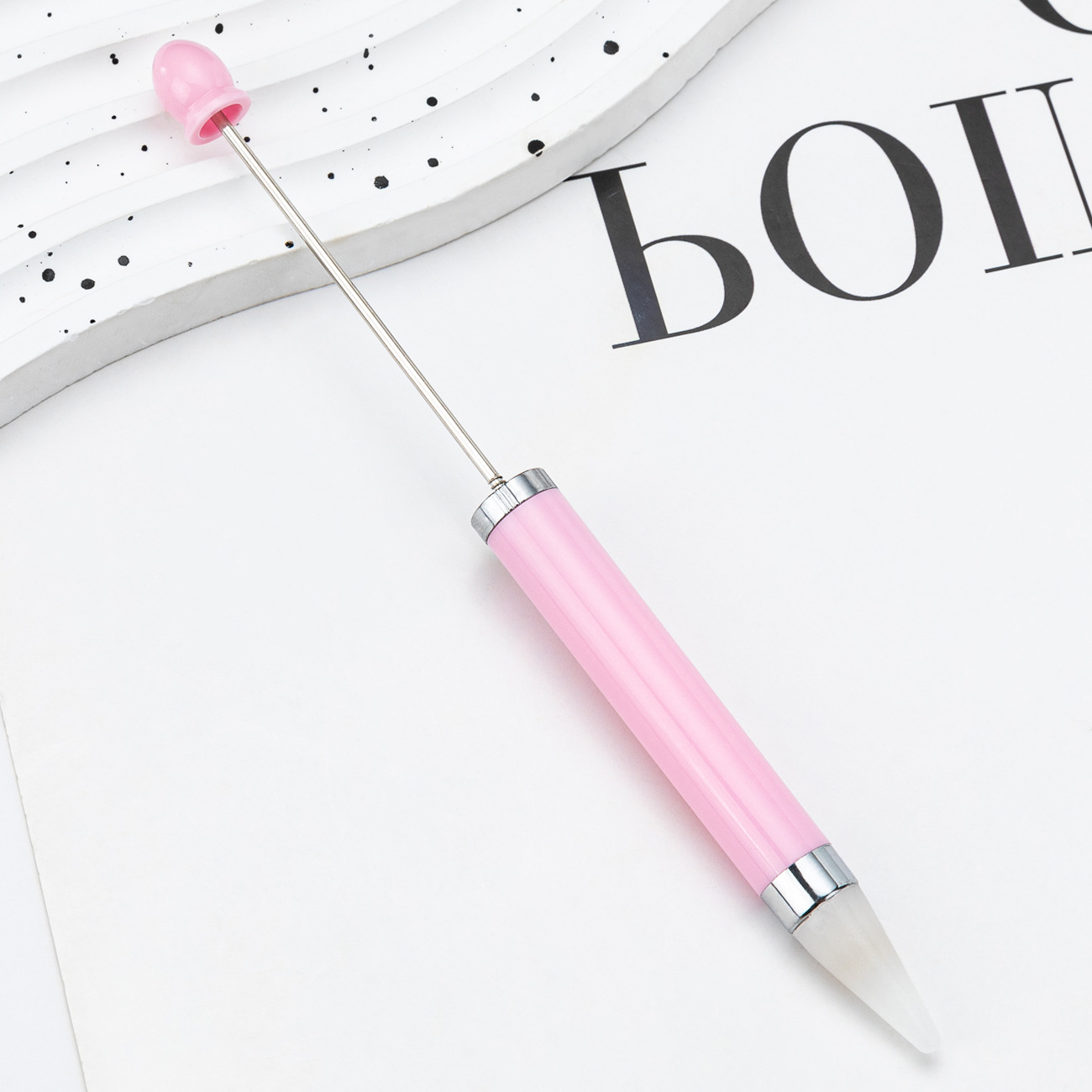 Nuevo DIY nail point taladro bolígrafo de cuentas de succión de taladro de flores de taladro de herramientas de uñas de doble propósito con cera de taladro de punto