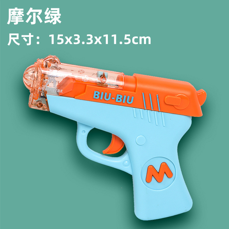 Bebé niños sonido y luz juguetes pistolas musicales para niños y niñas revólver eléctrico simulación pequeña pistola puesta en el mercado nocturno mayorista